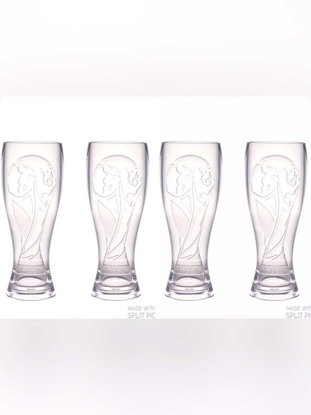 Set of 4 FIFA ‘26 World Cup Shatterproof Beer Glass – 17 oz - official licensed